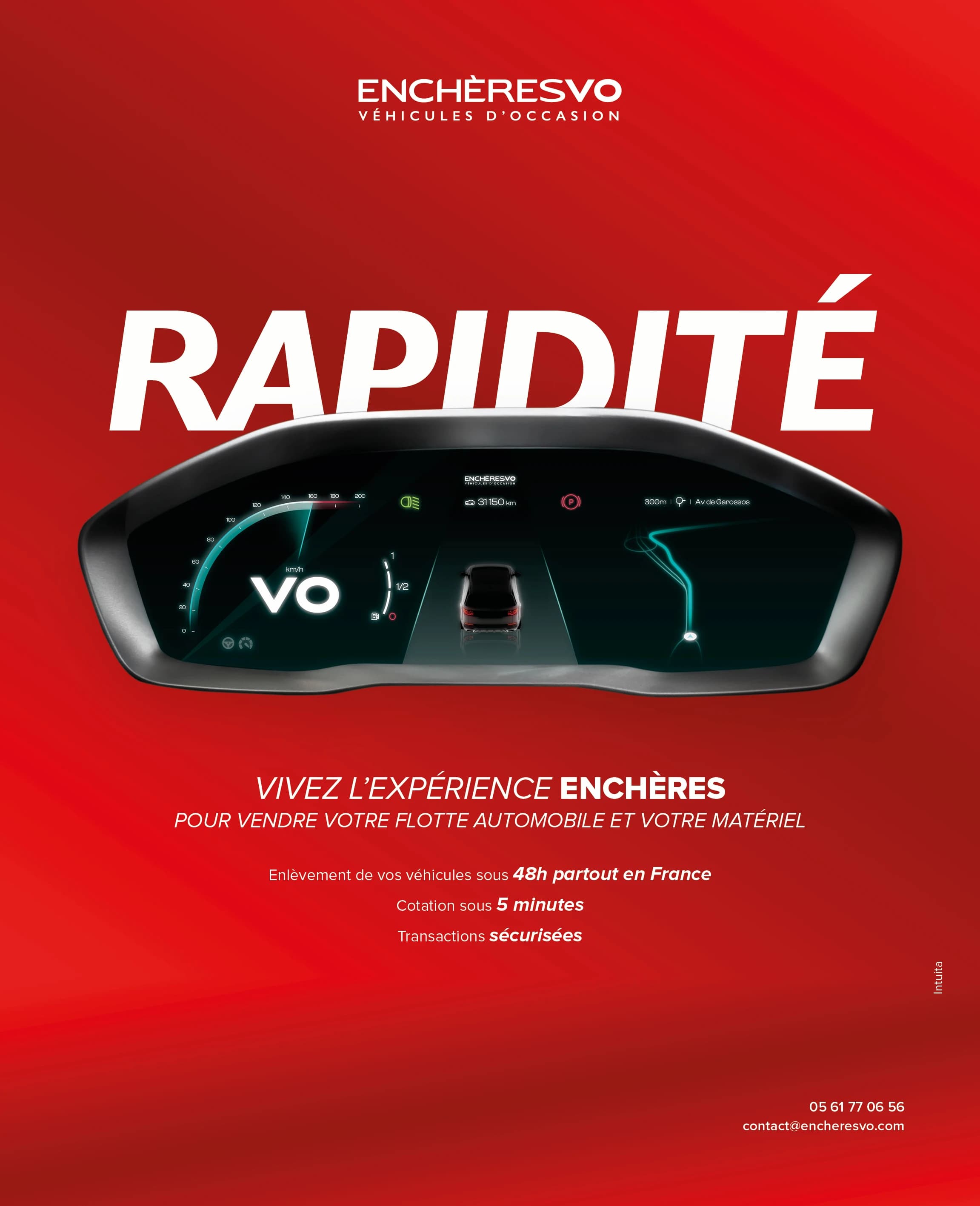 Campagne de communication pour Enchère VO en collaboration avec Intuita Agency